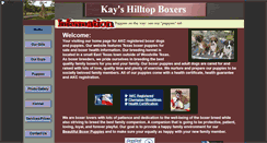 Desktop Screenshot of kayshilltopboxers.com
